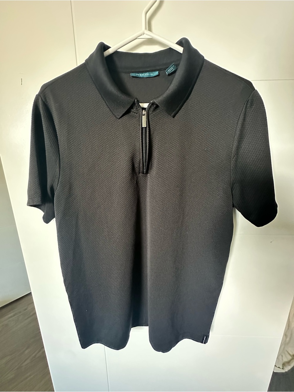 Perry Ellis Quarter Zip Polo